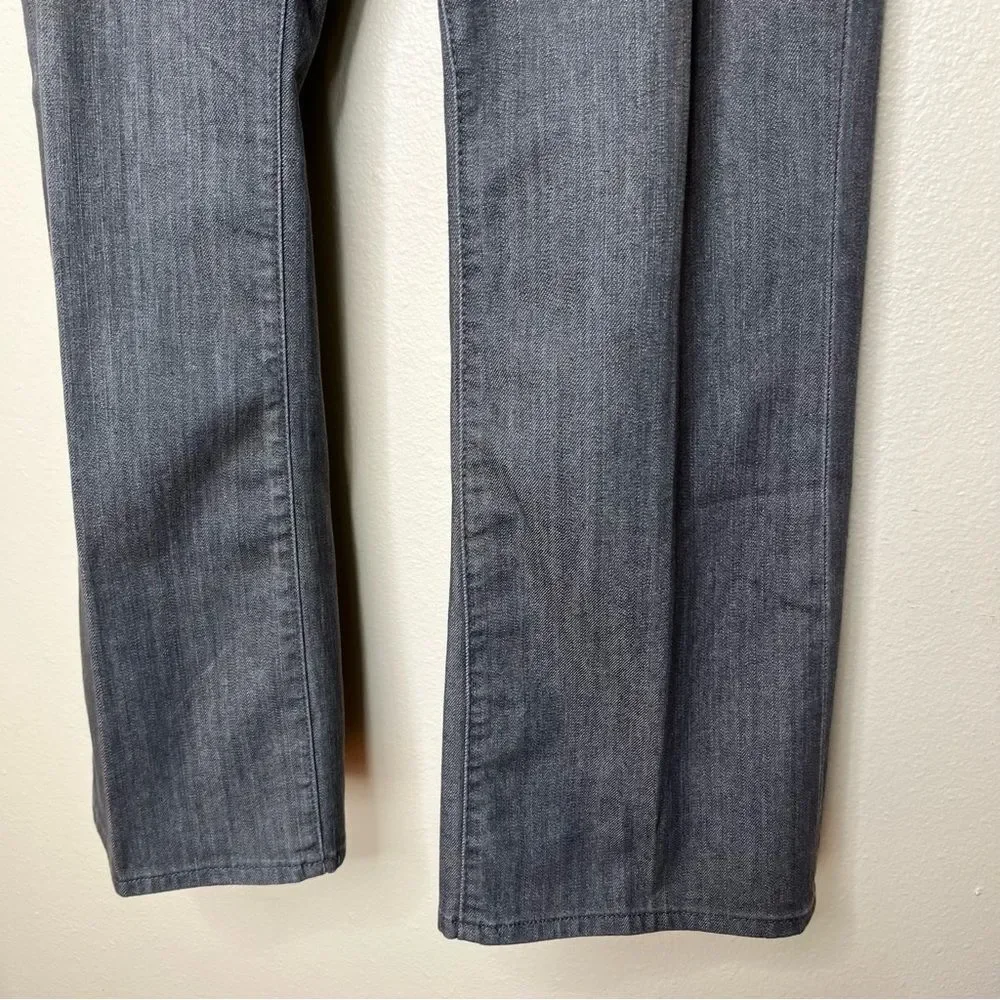 Old Navy Sweetheart Gray Five Pocket Jeans Straight Leg Women 16 Cotton Spandex